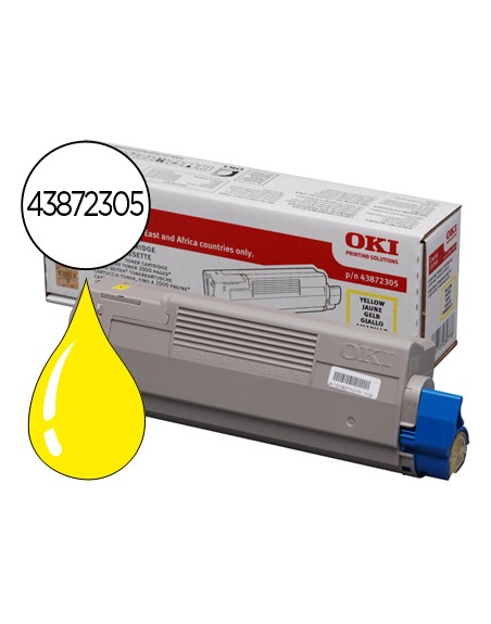 Toner oki c5650/5750 amarillo 2000 pag type c11