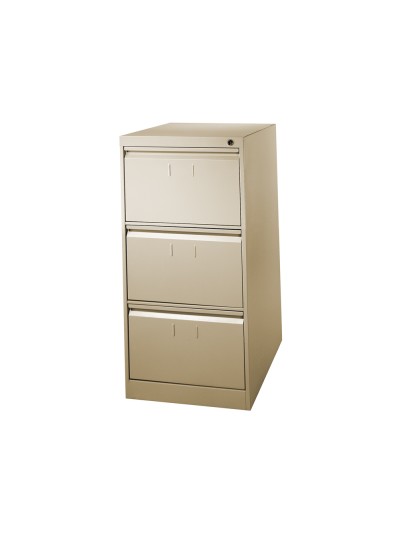 Fichero cajones de suelo metalico de 3 cajones 101 alto,65 prof. 47,5 ancho color beige n.34 antivuelco