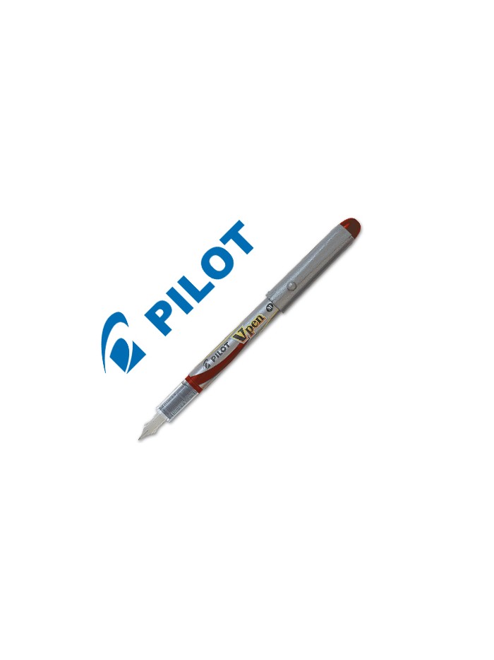Pluma pilot v pen silver desechable rojo svp-4wr Pluma pilot v pen silver desechable rojo svp-4wr