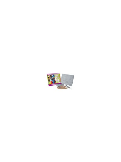 Set pintura al oleo lidercolor contiene 1 lienzo imprimacion 30x40cm 1 paleta madera 3 brochas tubos 12x12ml oleo