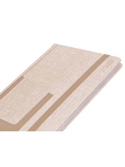 Agenda encuadernada liderpapel saria a5 2025 dia pagina color gris papel 70 gr