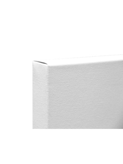 Bastidor lidercolor 8f lienzo grapado lateral algodon 100% marco pawlonia 1,8x3,8 cm bordes madera 46x38 cm