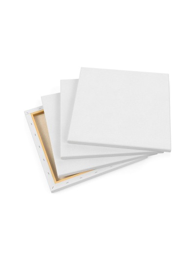 Bastidor lidercolor 8f lienzo grapado lateral algodon 100% marco pawlonia 1,8x3,8 cm bordes madera 46x38 cm