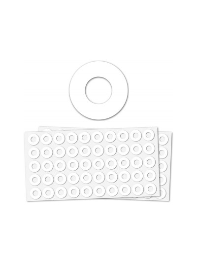 Arandela autoadhesiva liderpapel blanca blister de 100 unidades
