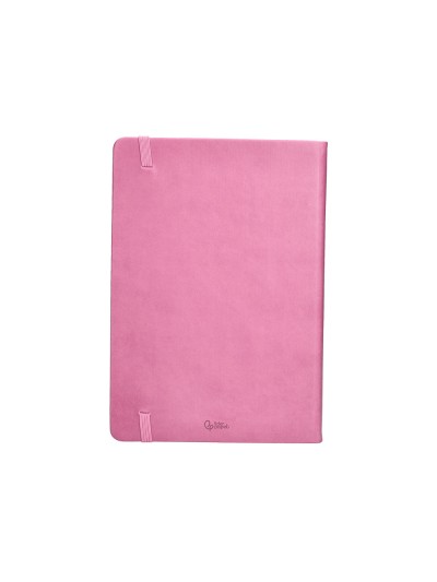 Agenda encuadernada liderpapel mykonos a5 2025 dia pagina color rosa papel 70 gr