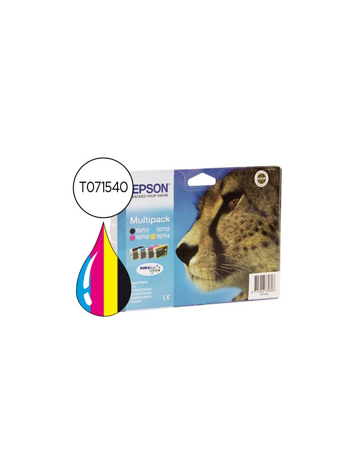 Ink-jet epson stylus d78 d92 d120 dx4000 4050 4400 4450 5000 5050 600 6050 7000f 8400 multipack-t071140+240+340+440- Ink-jet epson stylus d78 d92 d120 dx4000 4050 4400 4450 5000 5050 600 6050 7000f 8400 multipack-t071140+240+340+440-