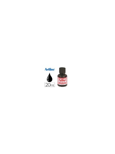 Tinta artline negro para rotulador pizarra blanca 500a bote 20 ml