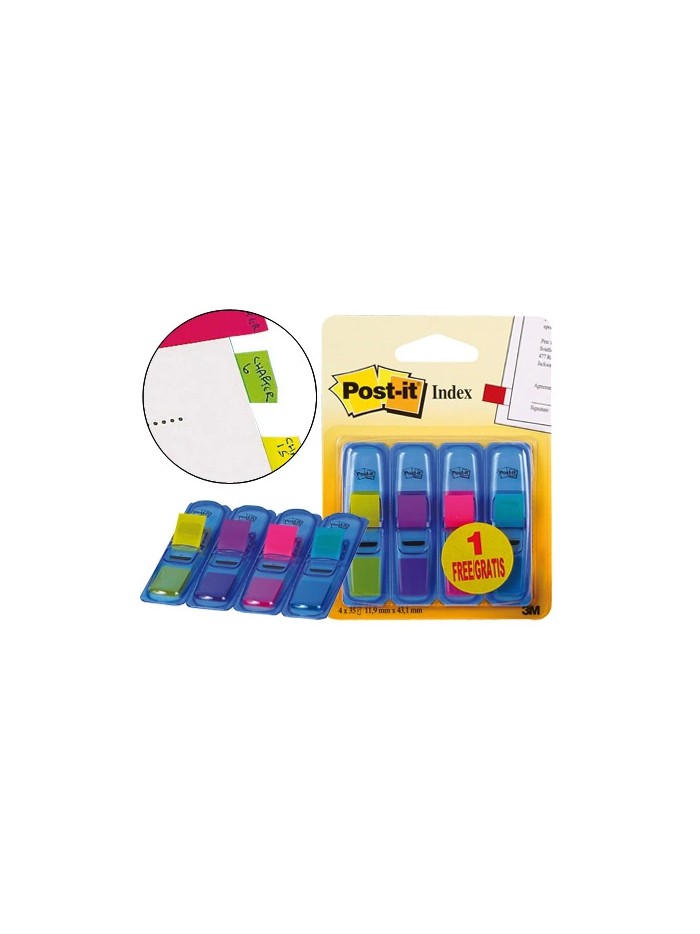 Banderitas señalizadoras post-it 3+1 gratis clipstrip Banderitas señalizadoras post-it 3+1 gratis clipstrip