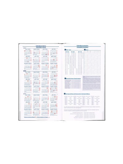Agenda encuadernada liderpapel creta 80x15 mm 2025 semana vista color negro papel 70 gr