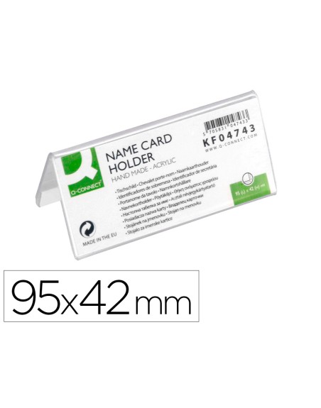 Identificador sobremesa q-connect metacrilato 95x42 mm ref.5730