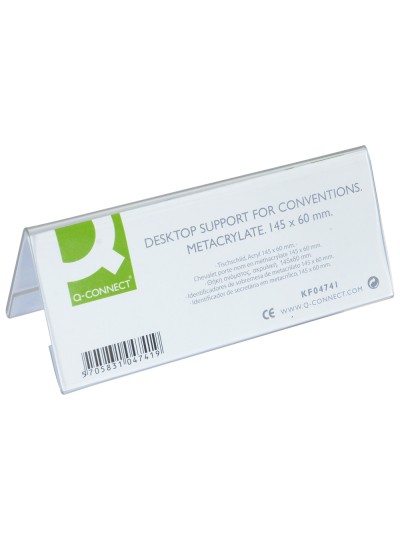 Identificador sobremesa q-connect metacrilato 145x60 mm ref.5728
