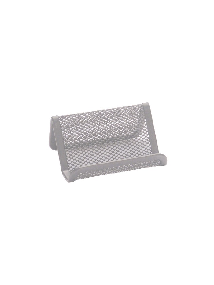 Portatarjetas q-connect metalico plata 11x7,5x5 cm Portatarjetas q-connect metalico plata 11x7,5x5 cm