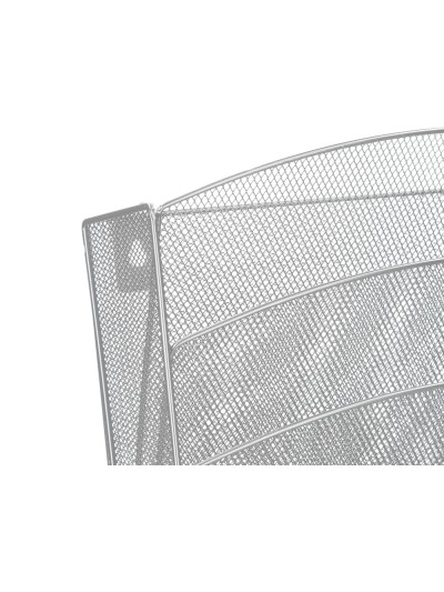 Expositor mural q-connect de pared 5 bandejas din a4 plateado 9,3x31,5x44 cm