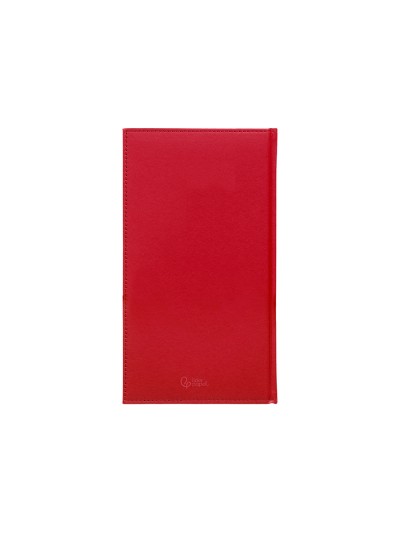 Agenda encuadernada liderpapel creta 80x150 mm 2025 semana vista color rosa buganvilla papel 70 gr