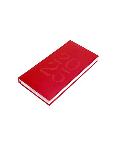 Agenda encuadernada liderpapel creta 80x150 mm 2025 semana vista color rosa buganvilla papel 70 gr