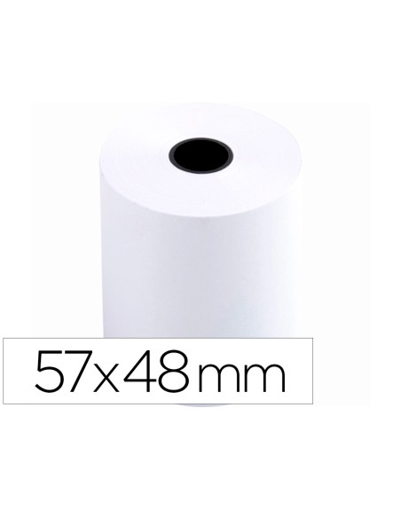 Rollo sumadora q-connect termico 57 mm ancho x 48 mm diametro sin bisfenol a