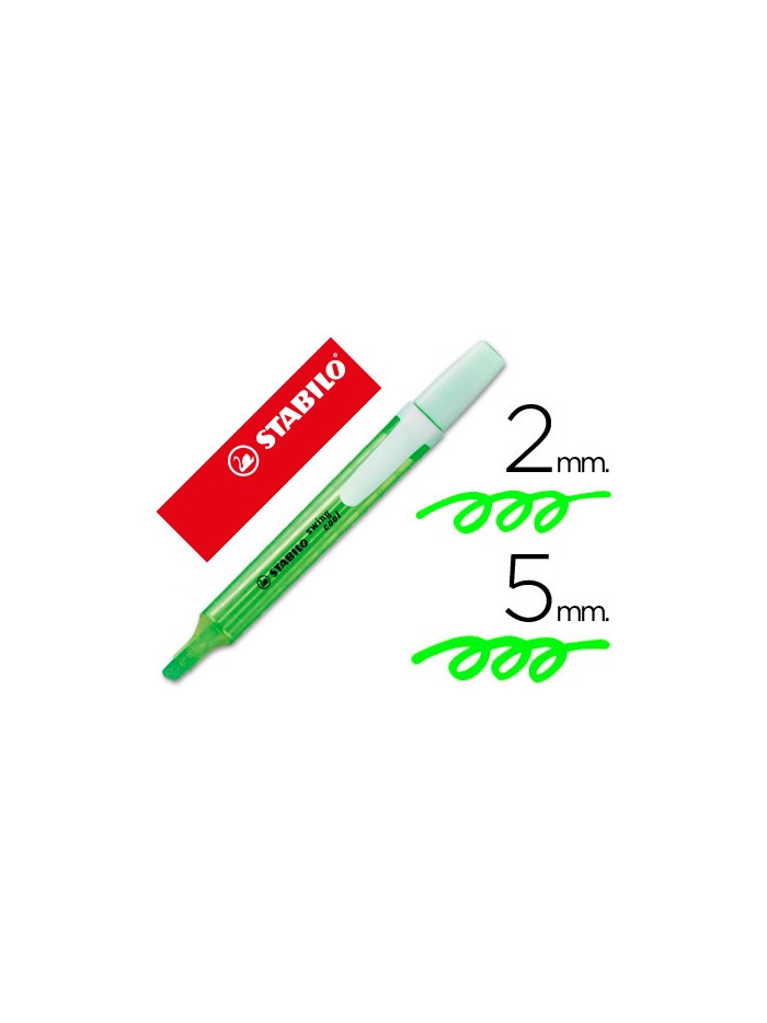 Rotulador stabilo marcador fluorescente swing cool verde Rotulador stabilo marcador fluorescente swing cool verde