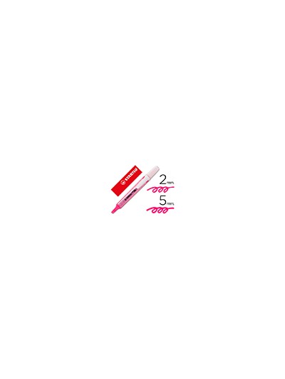 Rotulador stabilo marcador fluorescente swing cool rosa