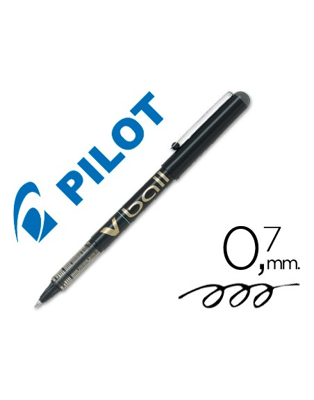 Rotulador pilot roller v-ball negro 0.7 mm