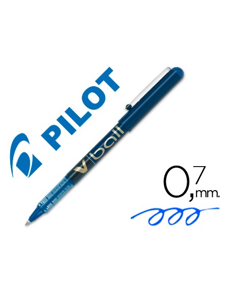 Rotulador pilot roller v-ball azul 0.7 mm
