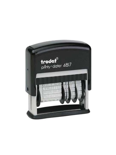 Formulario trodat con fechador 12 textos entintaje automatico 4 mm