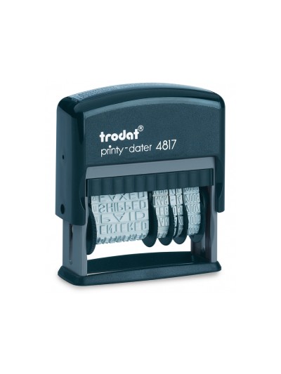Formulario trodat con fechador 12 textos entintaje automatico 4 mm