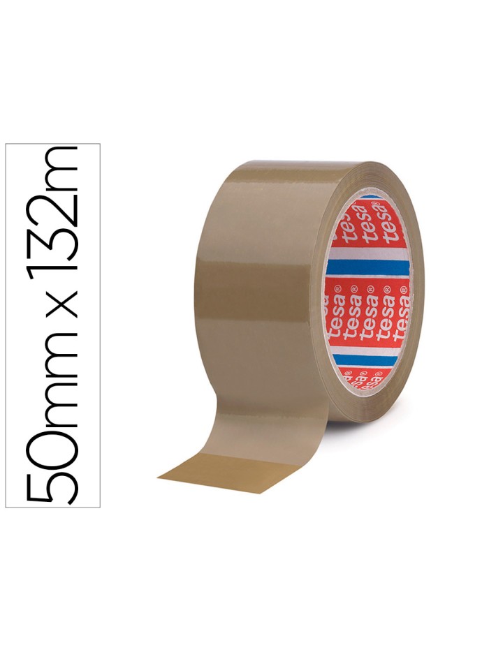 Cinta adhesiva tesa marron pp 132 mt x 50 mm para embalaje Cinta adhesiva tesa marron pp 132 mt x 50 mm para embalaje