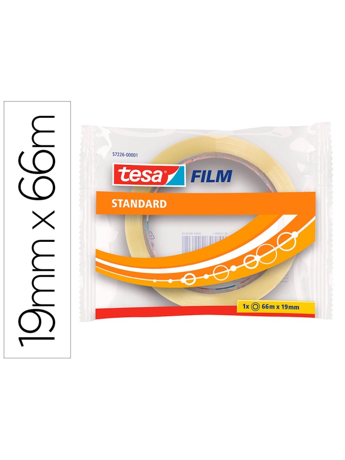 Cinta adhesiva tesa standard 66 mt x 19 mm Cinta adhesiva tesa standard 66 mt x 19 mm