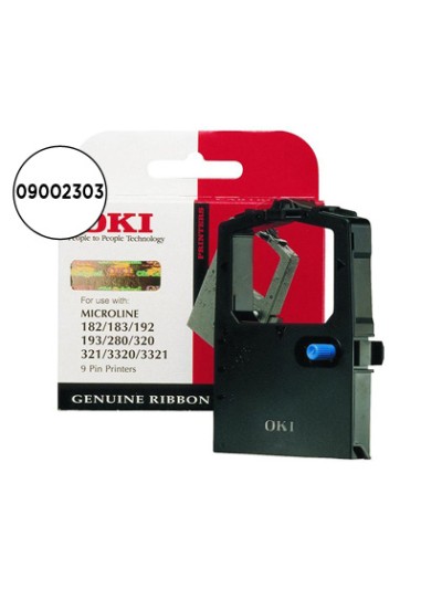 Cinta impresora oki ml280/320/321/3320/3321 cinta negra -3 millones de caracteres-