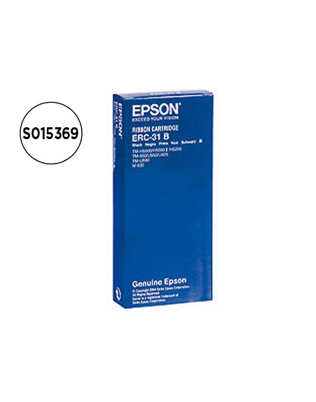Cinta impresora epson erc-31b negra m-930 tm-930 930ii 950 u950 u925 h5000 u590
