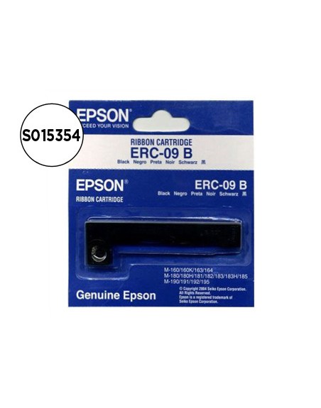 Cinta impresora epson erc-09b negra m-160 163 164 180 180h 181 182 183 185 190 191 192 195