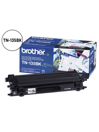 Toner brother tn135bk hl-4040cn/4050cdn/4070cdw dcp-9040/9045 mfc-9440/9840 negro -5.000@5%-