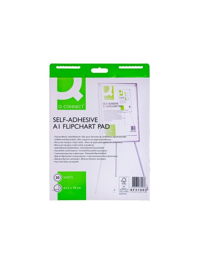 Bloc congreso q-connect papel autoadhesivo 635x830 mm fsc 30 hojas 70g/m2