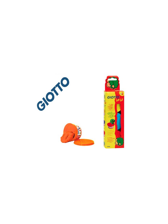 Pasta para modelar giotto bebe pack 3 colores surtidos dermatologicamente testada