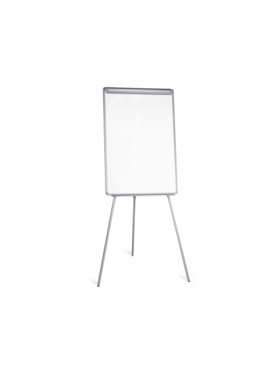 Pizarra blanca q-connect con tripode 90x70x195cm para convenciones superficie lacadamagnetica escritura directa