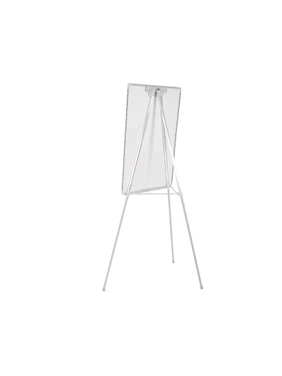 Pizarra blanca q-connect con tripode 90x70x195cm para convenciones superficie lacadamagnetica escritura directa