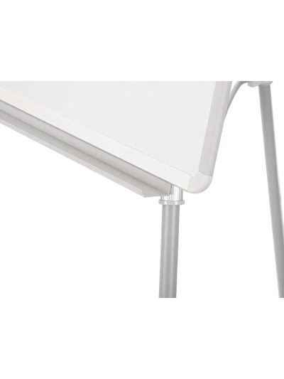 Pizarra blanca q-connect con tripode 70x100 cm para convenciones superficie laminada escritura directa