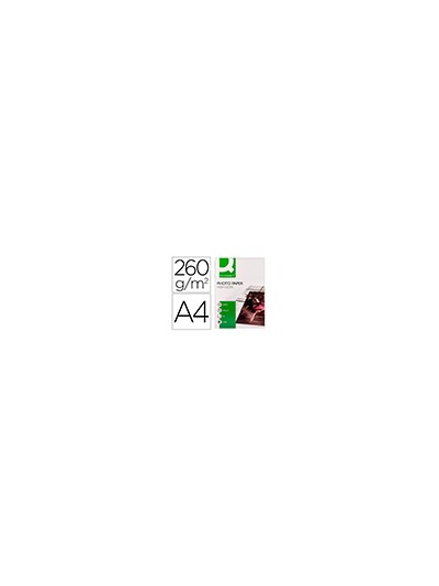 Papel q-connect foto glossy din a4 alta calidad digital photo para ink-jet bolsa de 50 hojas de 260 gr