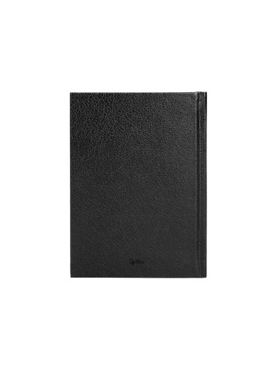 Agenda encuadernada liderpapel corfu a5 2025 dia pagina color negro papel 60 gr