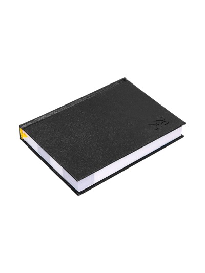 Agenda encuadernada liderpapel corfu a5 2025 dia pagina color negro papel 60 gr