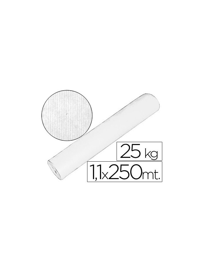 Papel kraft blanco bobina 20 kg 1,10 cm x 250 mt especial para embalaje Papel kraft blanco bobina 20 kg 1,10 cm x 250 mt especial para embalaje