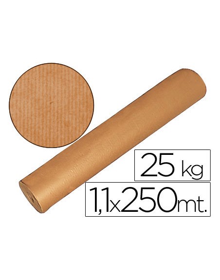 Papel kraft marron bobina 1,10 mt x 250 mt especial para embalaje