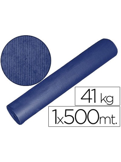 Papel kraft azul bobina 1,00 mt x 500 mt especial para embalaje