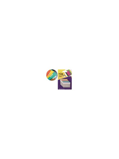 Banderitas separadoras rigidas dispensador 4 colores post-it index 686f-1 grandes 24 banderitas