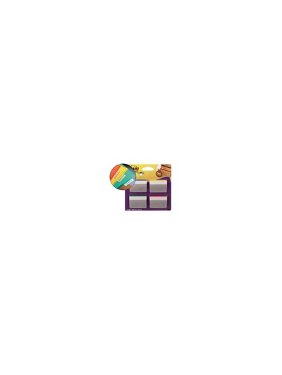 Banderitas separadoras rigidas dispensador 4 colores post-it index 686a-1 grandes 24 banderitas