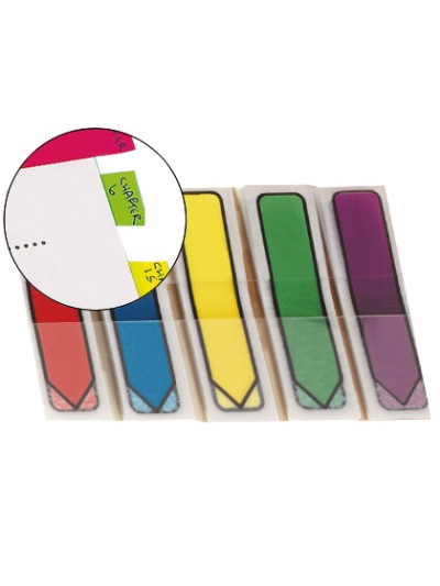 Banderitas separadoras flechas dispensador colores brillantespost-it index 684arr1 100 banderitas