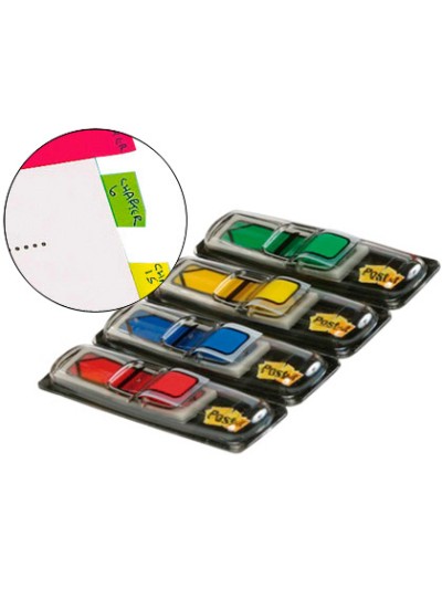 Banderitas separadoras flechas dispensador 4 colores clasicospost-it index 684arr3 96 banderitas