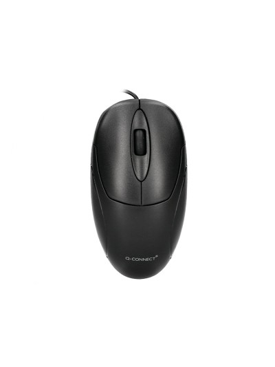 Raton q-connect optico 800 dpi usb 1,5 ghz negro