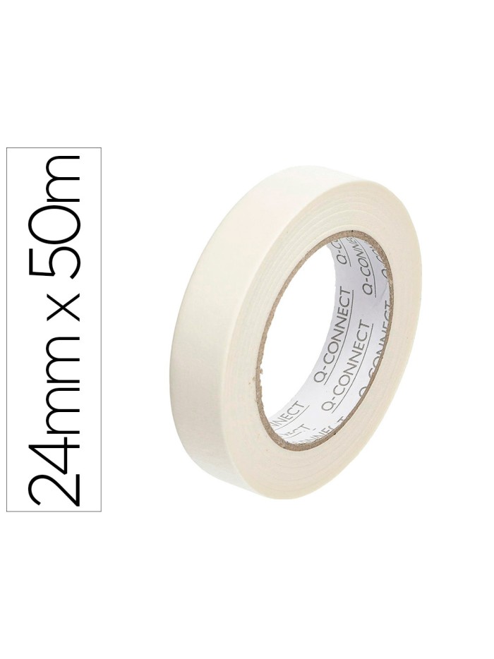 Cinta adhesiva q-connect para pintar 50 mt x 24 mm Cinta adhesiva q-connect para pintar 50 mt x 24 mm