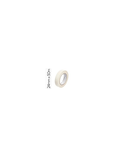 Cinta adhesiva q-connect para pintar 50 mt x 24 mm
